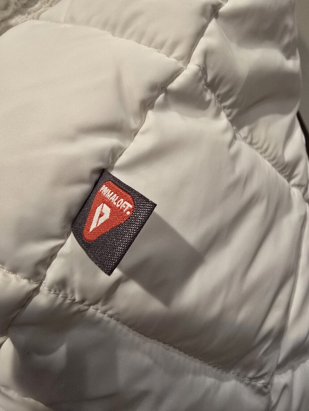 Bernardo Ivory/White Primaloft Packable Puffer Jacket with Eyelet Detail Size S - Picture 8 of 10